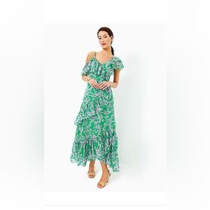 Floral Green Dress